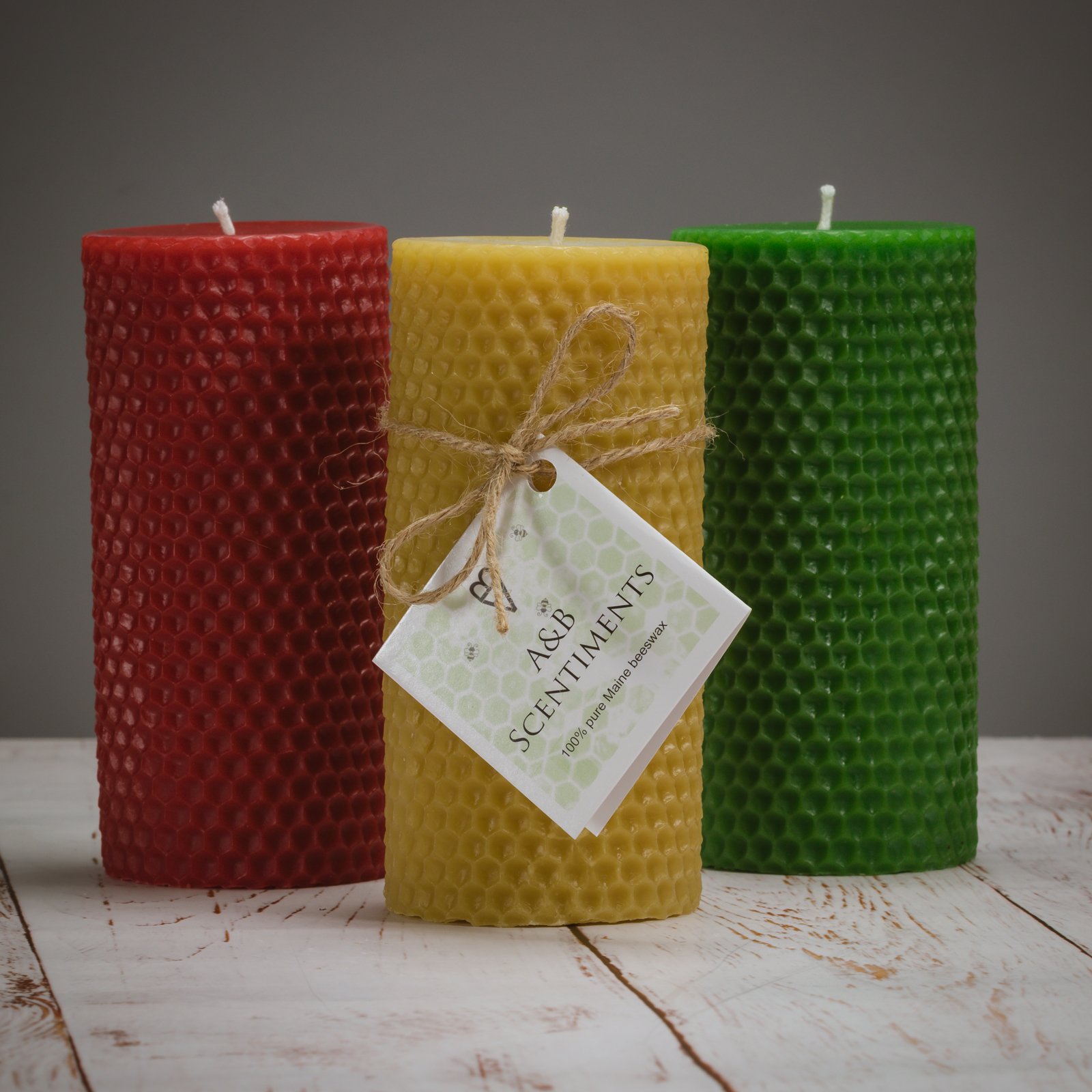 Pure Beeswax Honeycomb Candle