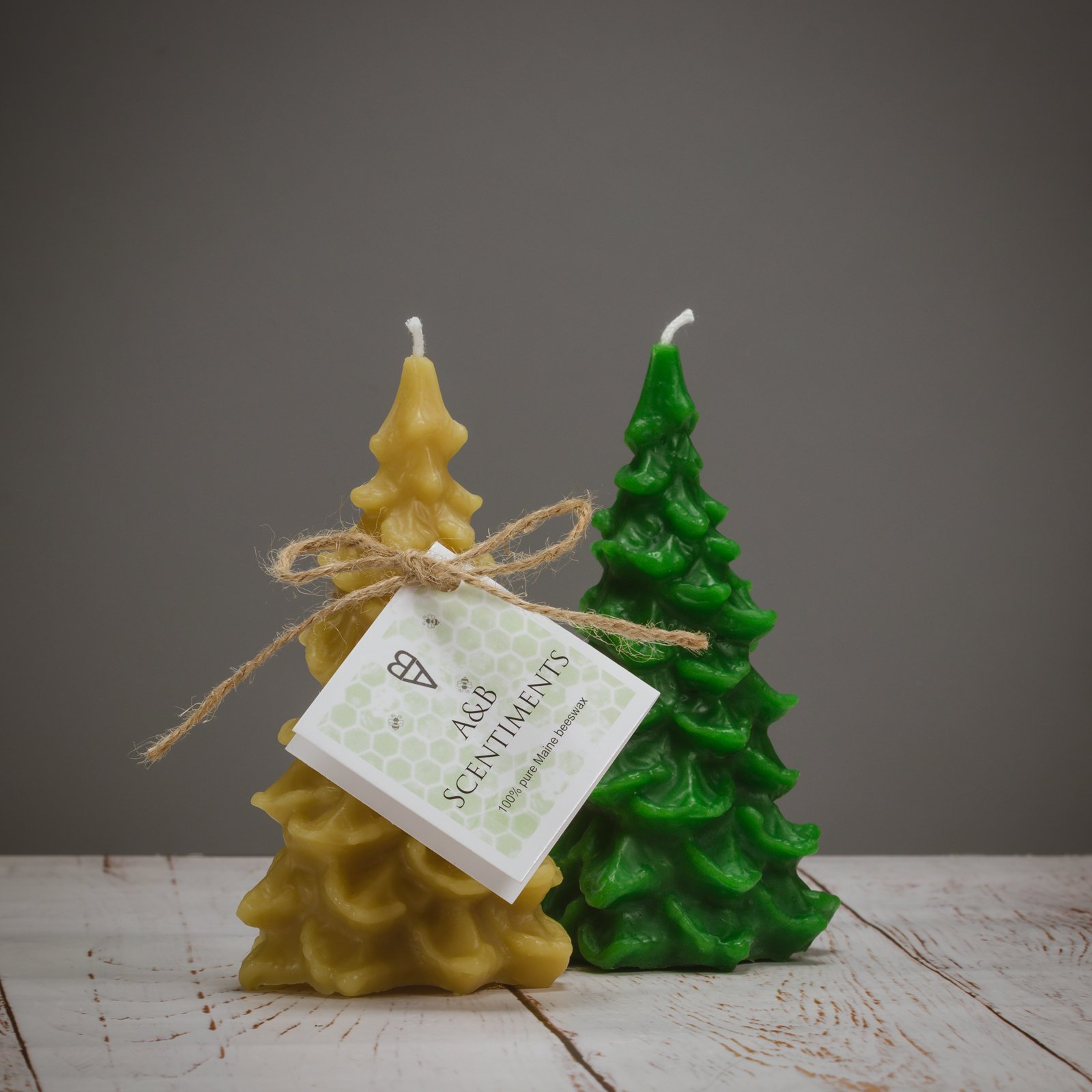 Pure Beeswax Christmas Tree Candle
